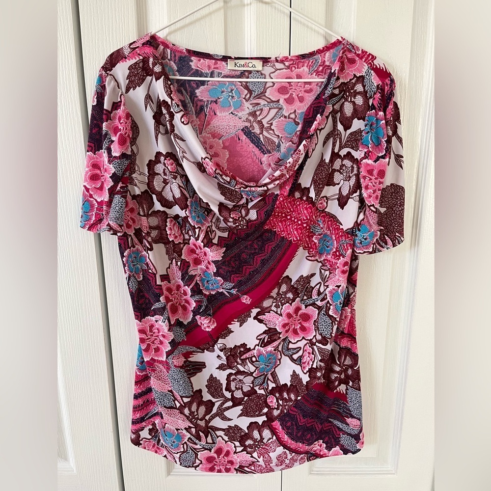 Kim & Co. Short Sleeve Blouse